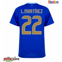 Camiseta Argentina Lautaro Martinez #22 Visitante Equipación Copa America 2024 manga corta